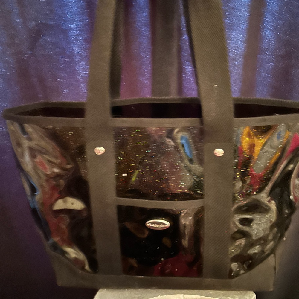 Coach Black and Multicolor Shoulder Bag